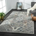 thumbnail image 1 of Luxe Weavers Oriental Distressed Floral Steel 6x9 Area Rug, Indoor Carpet, 1 of 9
