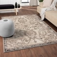 thumbnail image 1 of Luxe Weavers Oriental Floral Beige 6x9 Area Rug, Non-Shedding Distressed Style Carpet, 1 of 10