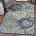 thumbnail image 1 of Luxe Weavers Oriental Floral Blue 9x12 Area Rug for Living Room and Bedroom, 1 of 9