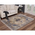 thumbnail image 1 of Luxe Weavers Oriental Fringe Taupe 8x10 Area Rug, 1 of 5