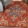 thumbnail image 1 of Luxe Weavers Oriental Red 8x10 Vintage Area Rug, Southwestern Geometric Carpet, 1 of 6