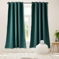 thumbnail image 1 of Luxe Weavers Pair of Window Panels Green 100% Blackout Curtains 108" Length for Bedrooms, Energy Efficient Drapes, 1 of 10