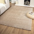 thumbnail image 1 of Luxe Weavers Plush Collection Thick Tan Fluffy Shag Area Rug 5x7, 1 of 9