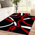 thumbnail image 1 of Luxe Weavers Red and Black Modern Abstract Area Rug 8x10 Geometric Living Room Carpet, 1 of 10