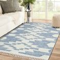 thumbnail image 1 of Luxe Weavers South Western Fringe Geometric Blue 5x7 Area Rug for Living Room, 1 of 8