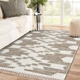 thumbnail image 1 of Luxe Weavers South Western Fringe Geometric Brown 5x7 Area Rug for Living Room, 1 of 8