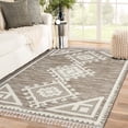 thumbnail image 1 of Luxe Weavers South Western Fringe Geometric Brown 8x10 Area Rug for Living Rooms, 1 of 8