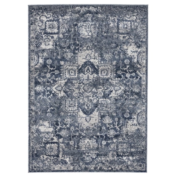Luxe Weavers Southwestern Medallion Blue 8x10 Area Rug Floral Carpet
