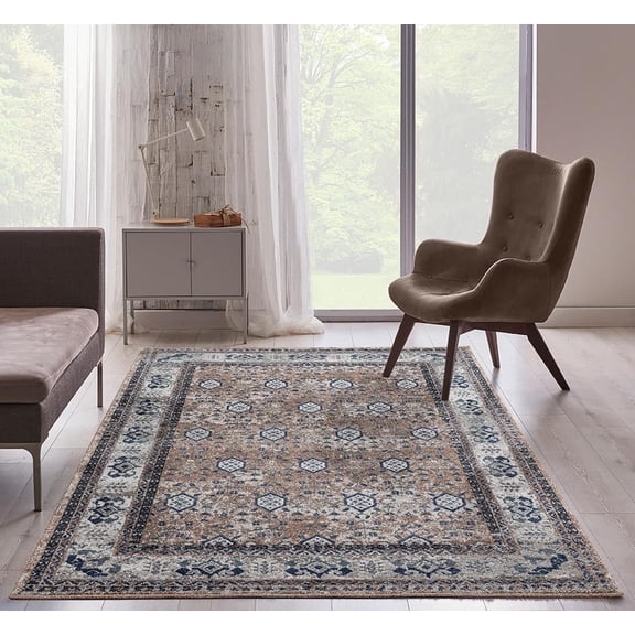 Luxe Weavers Taba Collection Area Rug 7081 Beige 8x10