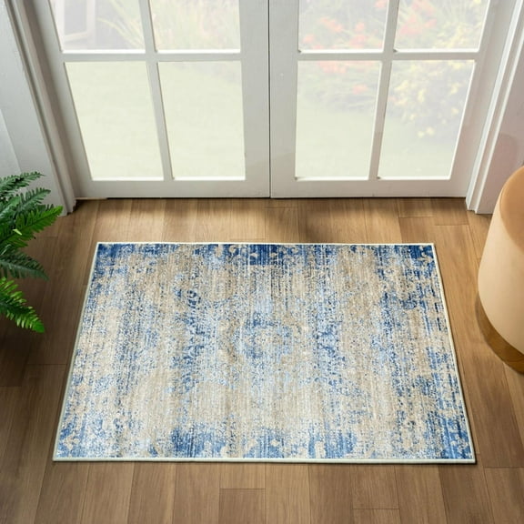 Luxe Weavers Traditional Oriental Blue 2x3 Area Rug, Medium Pile Carpet