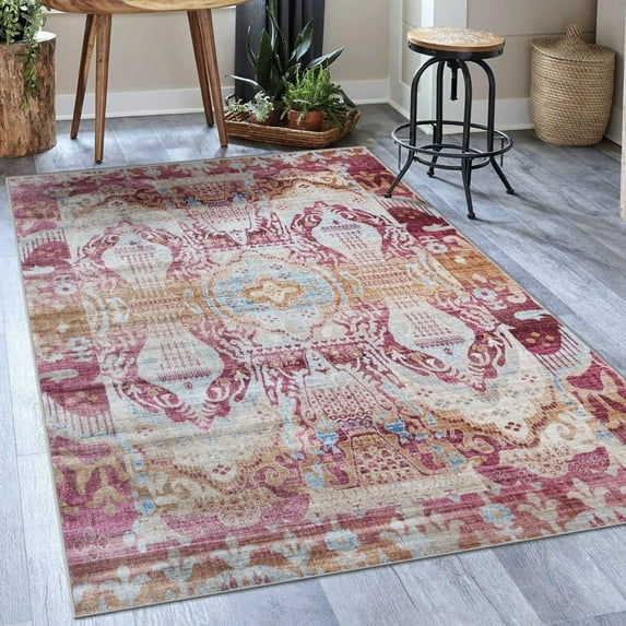 Luxe Weavers Traditional Oriental Multi 5x7 Area Rug, Medium Pile Carpet