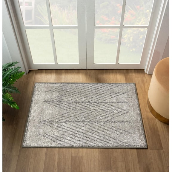 Luxe Weavers Tribal Geometric Brown 2x3 Area Rug, Stain Resistant Carpet