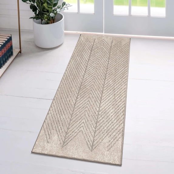 Luxe Weavers Tribal Geometric Brown 2x8 Area Rug, Stain Resistant Carpet