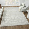 thumbnail image 1 of Luxe Weavers Tribal Moroccan High Low Cream 5x7 Area Rug, Medium Pile Indoor Carpet, 1 of 10