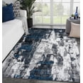 thumbnail image 1 of Luxe Weavers Victoria Collection 9084 Turquoise 4x5 Abstract Area Rug, 1 of 10