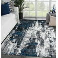 thumbnail image 1 of Luxe Weavers Victoria Collection 9084 Turquoise 5x7 Abstract Area Rug, 1 of 10
