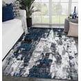 thumbnail image 1 of Luxe Weavers Victoria Collection 9084 Turquoise 8x10 Abstract Area Rug, 1 of 9