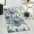 thumbnail image 1 of Luxe Weavers Victoria Collection 9086 Light Blue 2x7 Abstract Runner Rug, 1 of 7