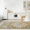 thumbnail image 1 of Luxe Weavers Yellow 5x7 Southwestern Medallion Area Rug, Stain Resistant Fringe Carpet, 1 of 9