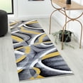 thumbnail image 1 of Luxe Weavers Yellow Modern Abstract Area Rug 2x8 Geometric Living Room Carpet, 1 of 10