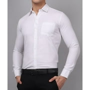 Luxe White Mens Shirt | 100% Cotton