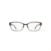 Luxe Womens WLO353 Browline Browline Prescription Eyeglasses with Case, Brown