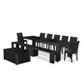 Luxe by East West Furniture 10piece Modern Dining Room Table Set a