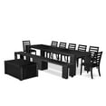 Luxe by East West Furniture 10piece Modern Dining Room Table Set a