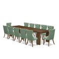 thumbnail image 1 of Luxe by East West Furniture 13 Pieces Extendable Dining Set Includes a Rectangle Kitchen Table, 1 of 10