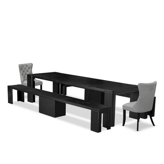 Luxe by East West Furniture 5-piece Dining Room Table Set a Rectangular Kitchen Table