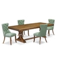 thumbnail image 1 of Luxe by East West Furniture 5 piece Kitchen Table Set includes a Dining Table and 4 Modern Dining Chairs, 1 of 7