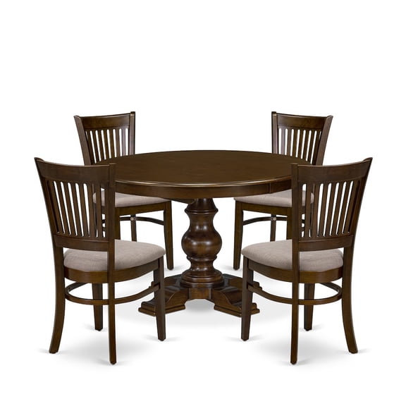 Luxe by East West Furniture 7-Piece Dining Room Set, Espresso