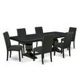 thumbnail image 1 of Luxe by East West Furniture 7 piece kitchen dining set of a rectangular table and 6 dining chairs, 1 of 6
