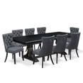 thumbnail image 1 of Luxe by East West Furniture 9 Pieces Dining Table Set a Rectangle Table and 8 Dining Chairs, 1 of 7