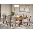 thumbnail image 1 of East West Furniture Northcliffe 9-Piece Dining Room Set in Walnut Finish, 1 of 7