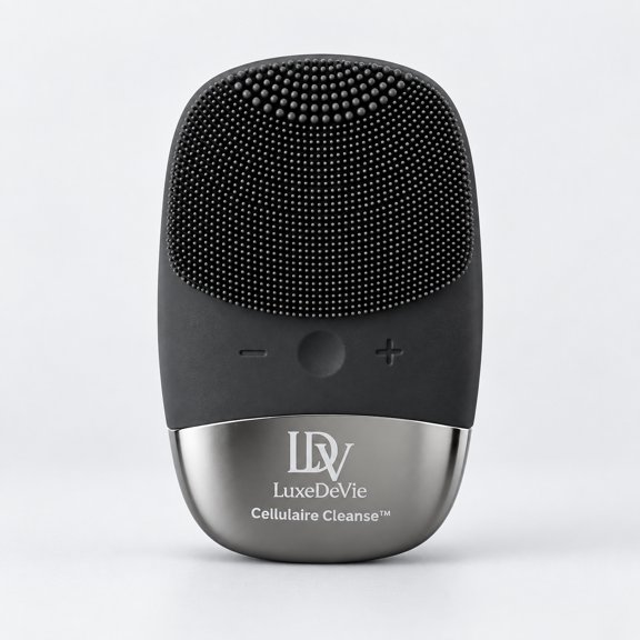 LuxeDeVie Cellulaire Cleanse Signature -  Sonic Facial Cleansing Device, Silicone