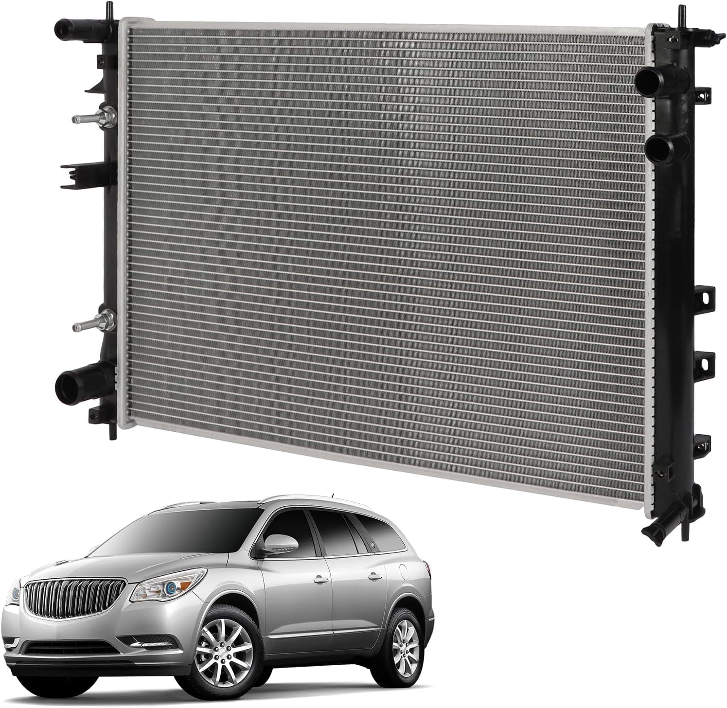 Subaru Radiator Material LuxeHome-US 13104 Engine Coolant Radiator Compatible with 2006-2007 for ...