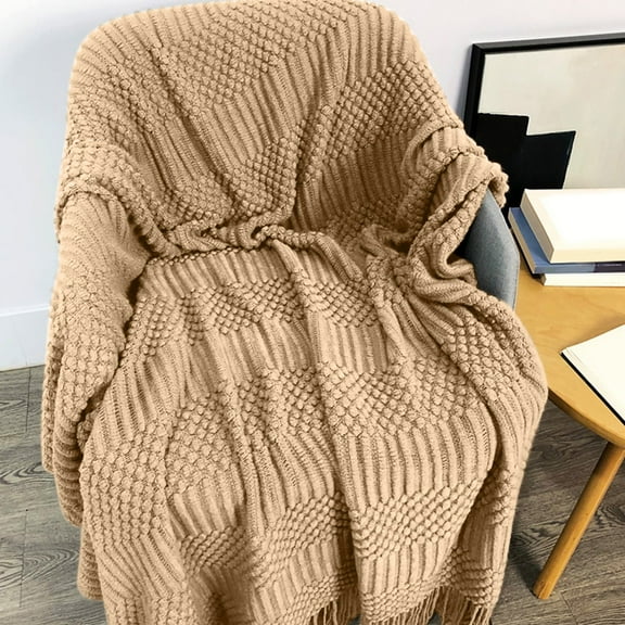 LuxeLiving Acrylic Conditioning Blanket 50x68in, Large Bed Sofa Throw, Thermo-Regulating All Season