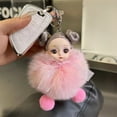 thumbnail image 1 of LuxeLiving Exquisite Cute Doll Keychain, Furry Toy Backpack Pendant, Multifunctional Car Key Decoration, Soft Plush Accessory for Bags, 1 of 8