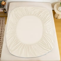 LuxeLiving Fitted Sheet Mattress Cover, Non Slip Bed Cover, Full Cover Protector, Polyester, 200x150x30cm, Soft Breathable, Shrinkage Resistant, Fade Resistant, Travel Use