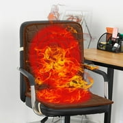 LuxeLiving Heated Seat Cushion with Pressure-Sensitive Disjunctor & Overheat Protection, Power Adapter Included, Manual Control for Office Chair & Home, Safe & Comfortable