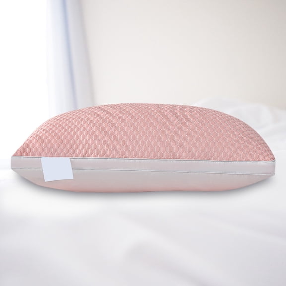 LuxeLiving Ice Silk Pillow, 1 Pc, Polyester, Summer Breathable, Cervical Vertebrae Support, Pillow Core, Adjustable Foam Amount, Soft, Odor-Free, Washable, For Student, Home, 48x74cm