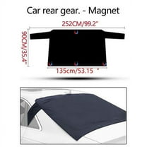 LuxeLiving Magnetic Car Windshield Cover, Snow Ice Sun Protection Cover, All Seasons Use, Fits Most Vehicles, Easy Install, Foldable, Storage Bag Included