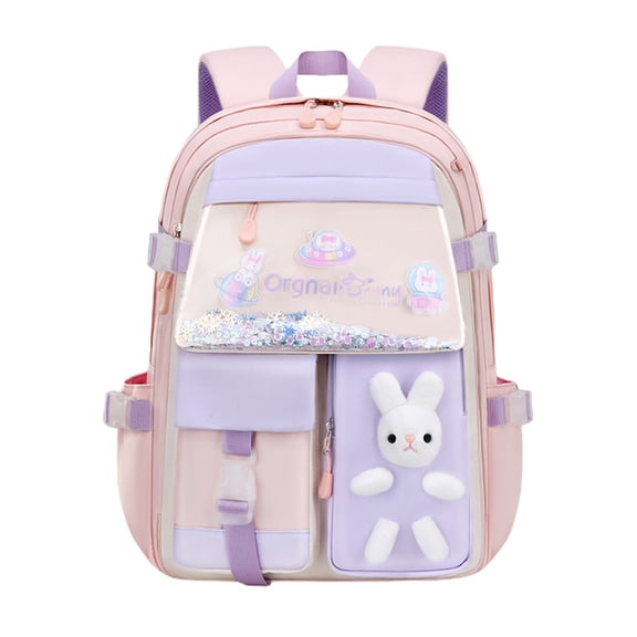 LuxeLiving Primary School Backpack 1-6 Grades, Spine Protection Load Reduction Design, Large Capacity for Books Stationery, Ergonomic for Young Learners