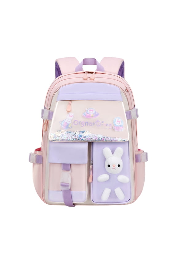 LuxeLiving Primary School Backpack 1-6 Grades, Spine Protection Load Reduction Design, Large Capacity for Books Stationery, Ergonomic for Young Learners