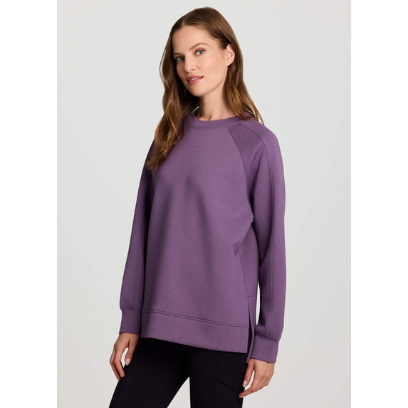 RBX Active Women's Midweight Crewneck Luxe Athleisure Sweatshirt with Relaxed Fit