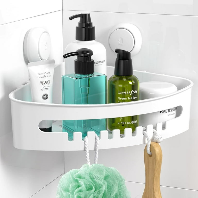 Suction Cup Shower Corner Caddy Bathroom Storage Wall Mount Bath Organizer Rack Suction Cup Shower Corner Caddy Bathroom Storage Wall Mount Bath Organizer Rack
