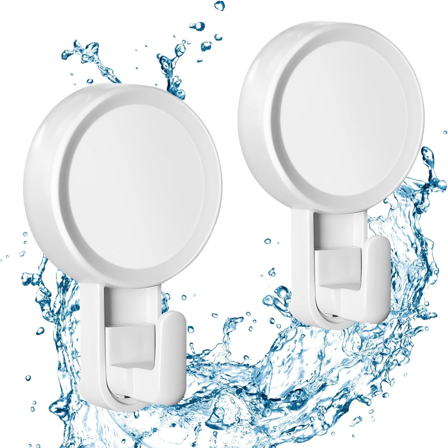 HYKE Suction Cup Hooks For Shower,8Pcs Shower Hooks For Inside Shower,No Drill Towel Hooks For - View #5