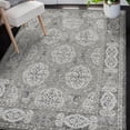 thumbnail image 1 of Luxee Designs Alexandria Bordered Pattern 4x6 Area Rug for Living Room Indoor Boho Rugs - Walnut, 1 of 10