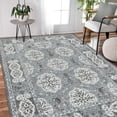 thumbnail image 1 of Luxee Designs Alexandria Bordered Pattern 8x10 Area Rug for Living Room Indoor Boho Rugs - Blue, 1 of 10